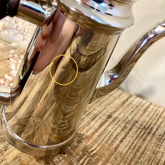 Silver Plate Café au Lait Pot / Teapot Holland Kirk International - Picture 15 of 15